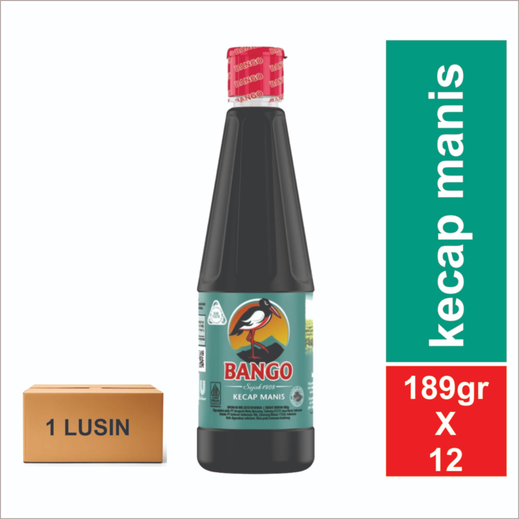 

BANGO KECAP MANIS BOTOL 1 LUSIN 12X385GR BOTOL