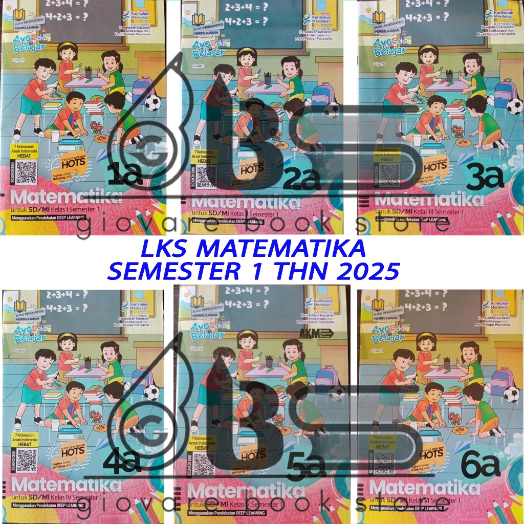 BUKU LKS MATEMATIKA KELAS 1 2 3 4 5 6 KURIKULUM MERDEKA | LKS MATEMATIKA SD GRAHA PUSTAKA GRIYA PUST