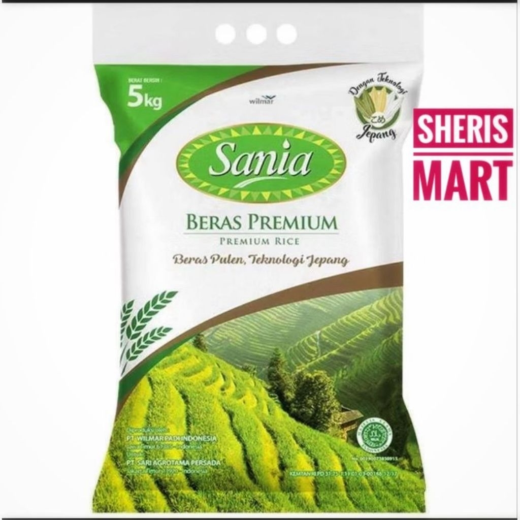 

Beras Sania 5Kg premium