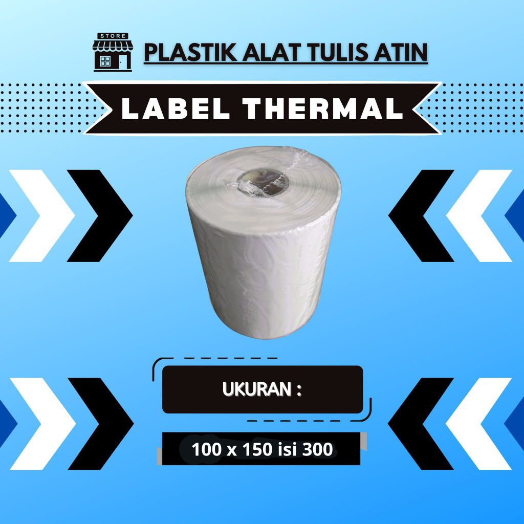 

Label Thermal Ukuran 100x150 Isi 300 Kertas Termal Resi