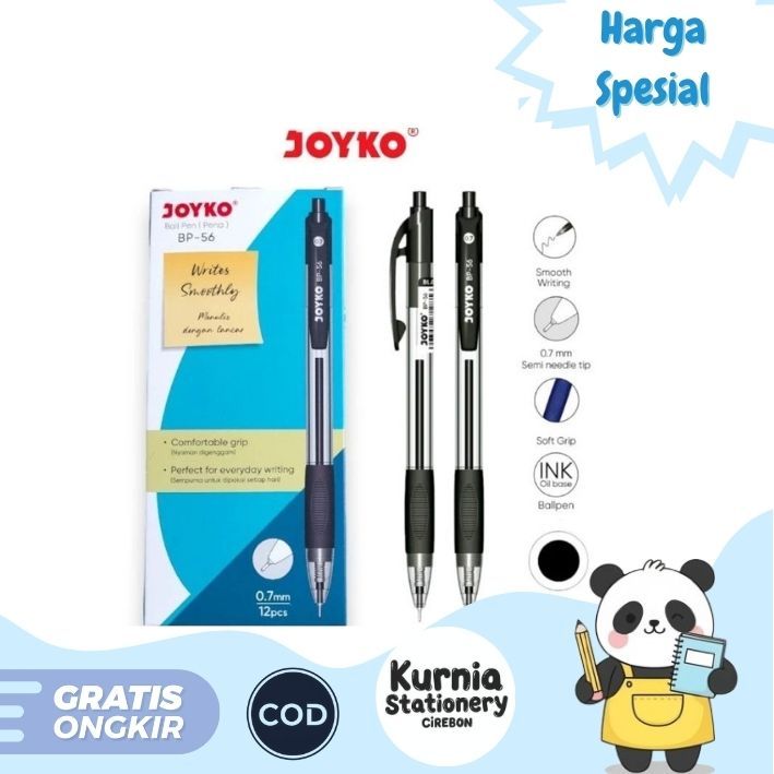 

Joyko Ballpoint / Pulpen BP-56 Black / Hitam ( Satuan )