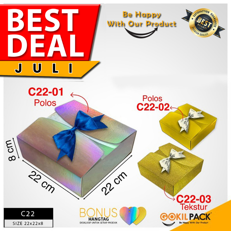 

Kotak Kado|Souvenir|Hologram|Hampers|Serbaguna|Dus|Packaging|Box|C22