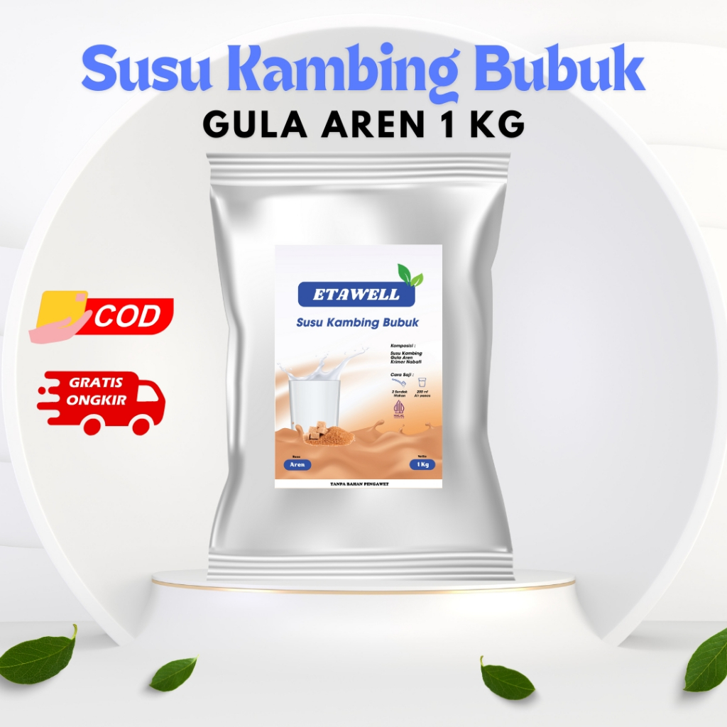 

Etawell - Susu Kambing Bubuk Aren 1000 Gr