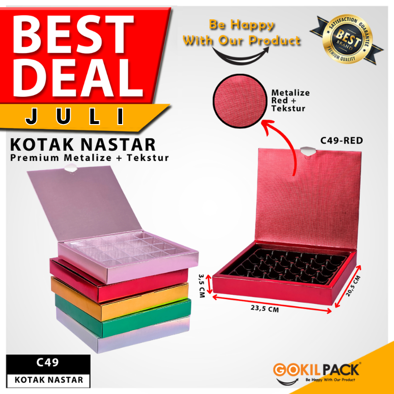 

Box Coklat / Kotak Kue Nastar Mika/ Box Kado Hampers / BoxHologram Souvenir/ C50