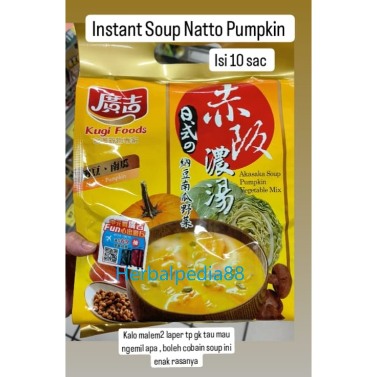 

Instant Soup Natto Pumpkin isi 10 sachet