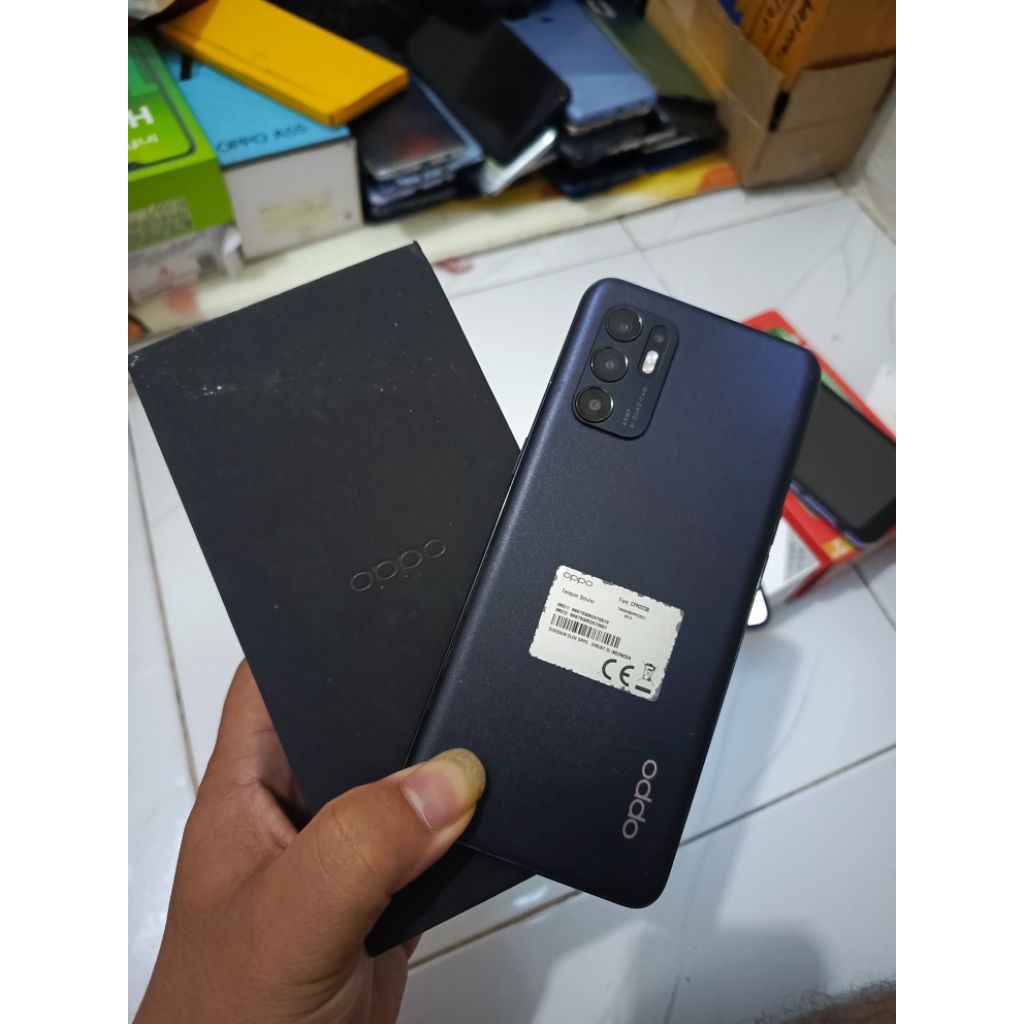 oppo reno 6 hp dus box ram 8+8/128 mesin originsl bukan kw