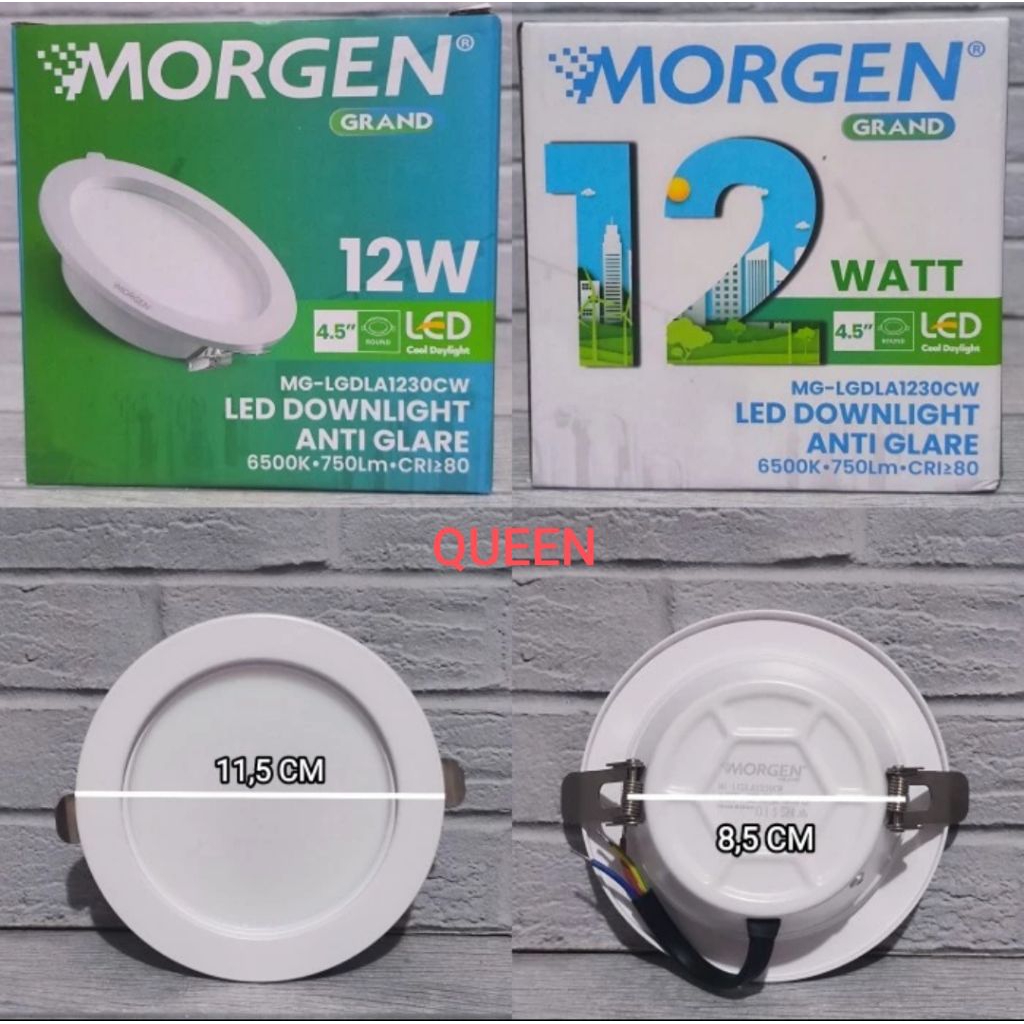 MORGEN GRAND LAMPU LED DOWNLIGHT ANTI GLARE 12WATT