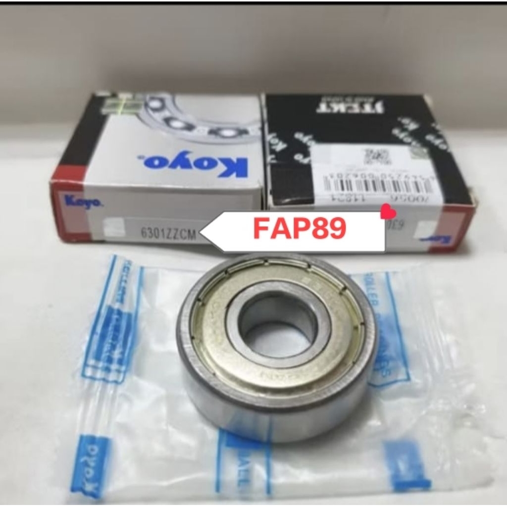 BEARING 6301 ZZ KOYO BALL BEARING 6301ZZ KOYO