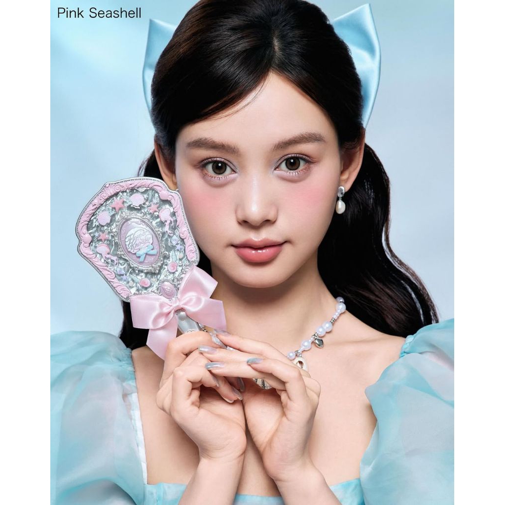 QSB [READY] Flower Knows Shell's Jewel Hand Mirror Little Mirror Mini Mirror Kaca rias Aksesoris