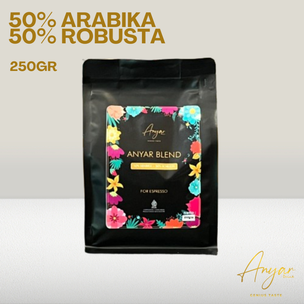 

Anyar Drink - Biji Kopi Espresso Blend 50% Arabika + 50% Robusta 250gram - All Varian