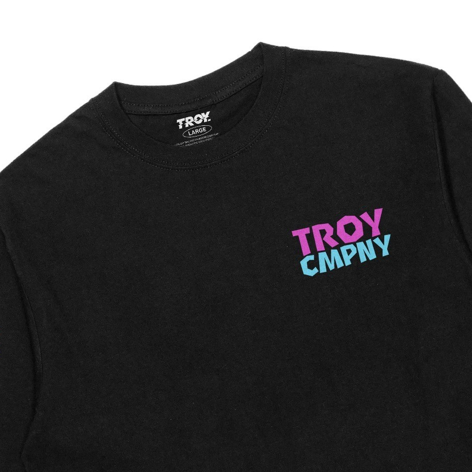 Troy Company Longsleeve Tshirt Black Summer Vibes - Kaos Lengan Panjang Hitam LS 2438