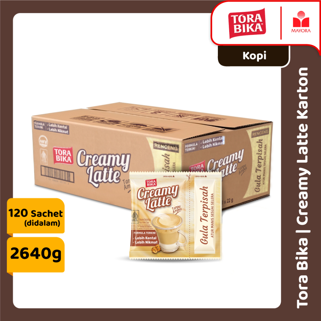 

1 Karton Torabika Creamy Latte Renceng FREE Sendok Premium
