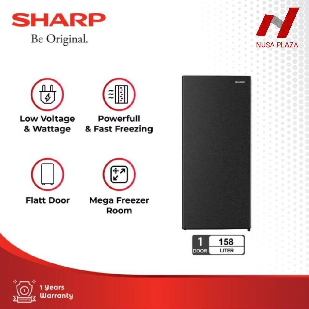 KULKAS FREEZER 6 RAK SHARP FJ-M186A-HS