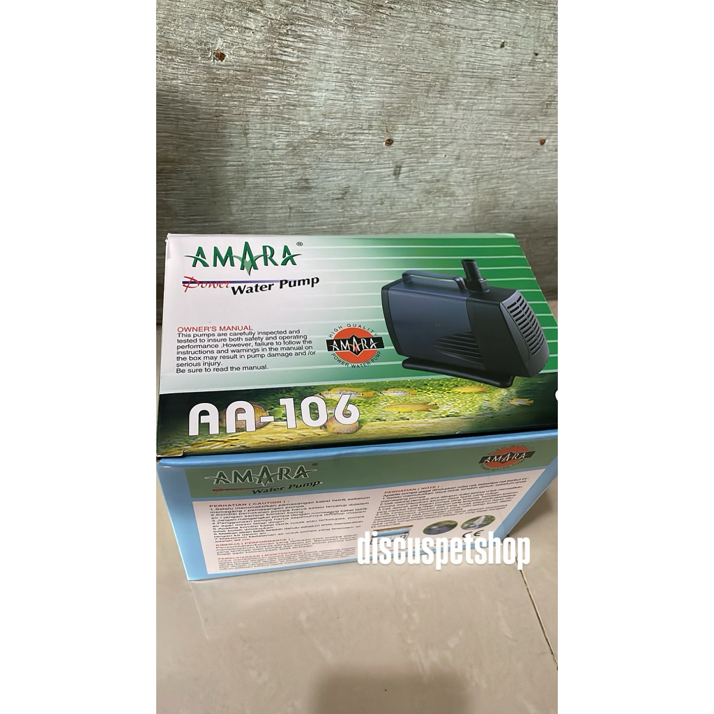 Mesin Pompa Air Celup Aquarium Kolam Amara AA 106