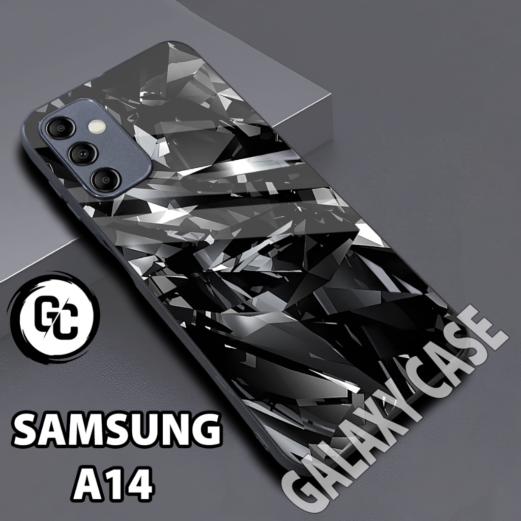 Softcase glossy SAMSUNG A14/Case SAMSUNG A14 Abstrak/case glitter/casing/case hp SAMSUNG A14