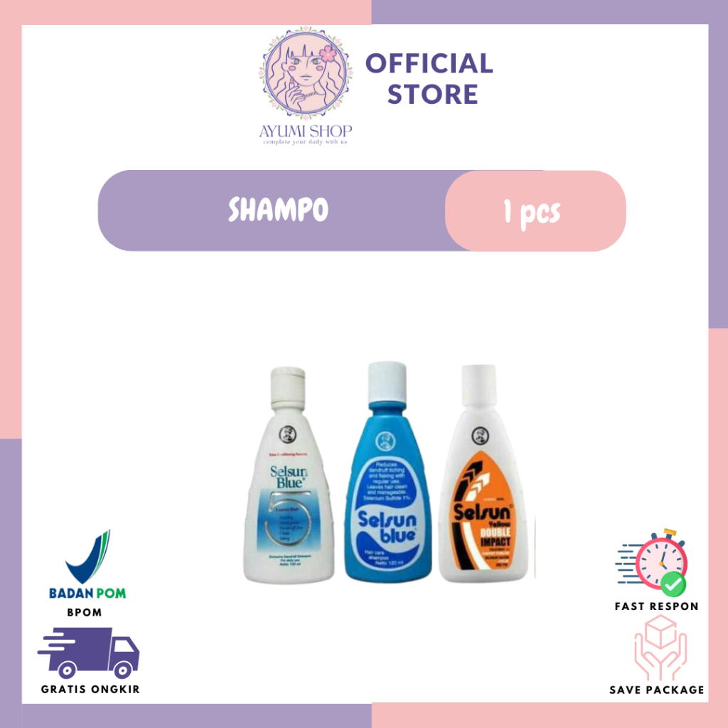 AYUMI Selsun Shampoo Blue 5 / Shampoo Selsun Yellow / Selsun Blue