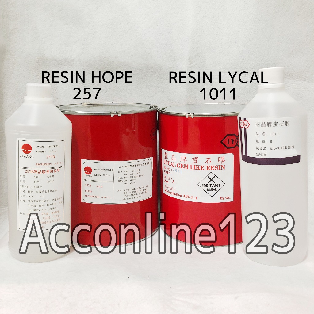 Resin Lycal 1011 dan Resin Hope 257 / Resin Bening Keras dengan Katalis – 1 Kaleng (1 SET)