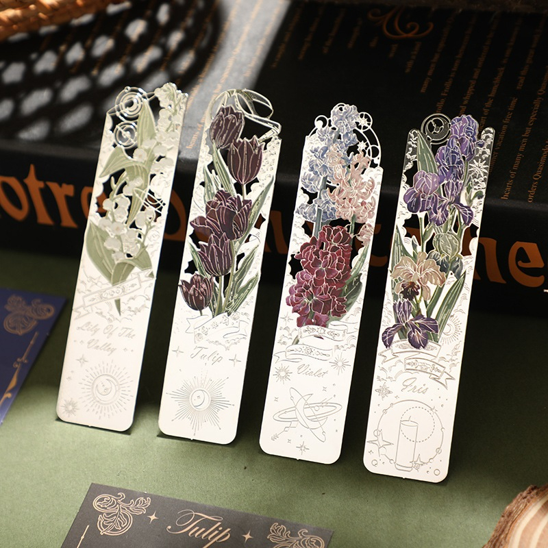

SPECIALVORYU Pembatas Buku Logam Bunga Silver (Lily of the Valley) / Bookmark metal / Penanda Elegan