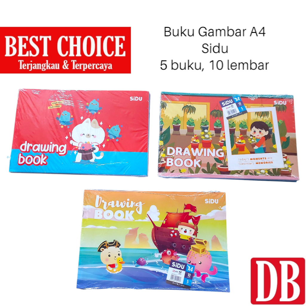 

Buku Gambar SIDU A4 10 lembar (5 pcs)