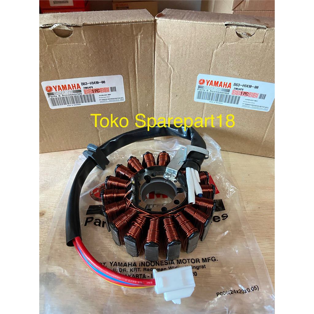 Spull Stator Assy + Fullser Komplit Sepull Aerox 155 , Lexi , Yamaha B63- H1410-00