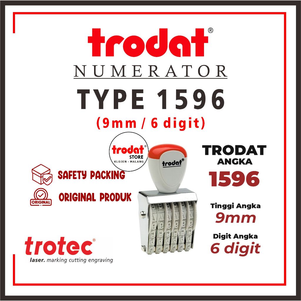 

Stempel trodat 1596 (9mm 6digit) | STEMPEL TRODAT NUMERATOR (ANGKA DAN SIMBOL BISA DIPUTAR)