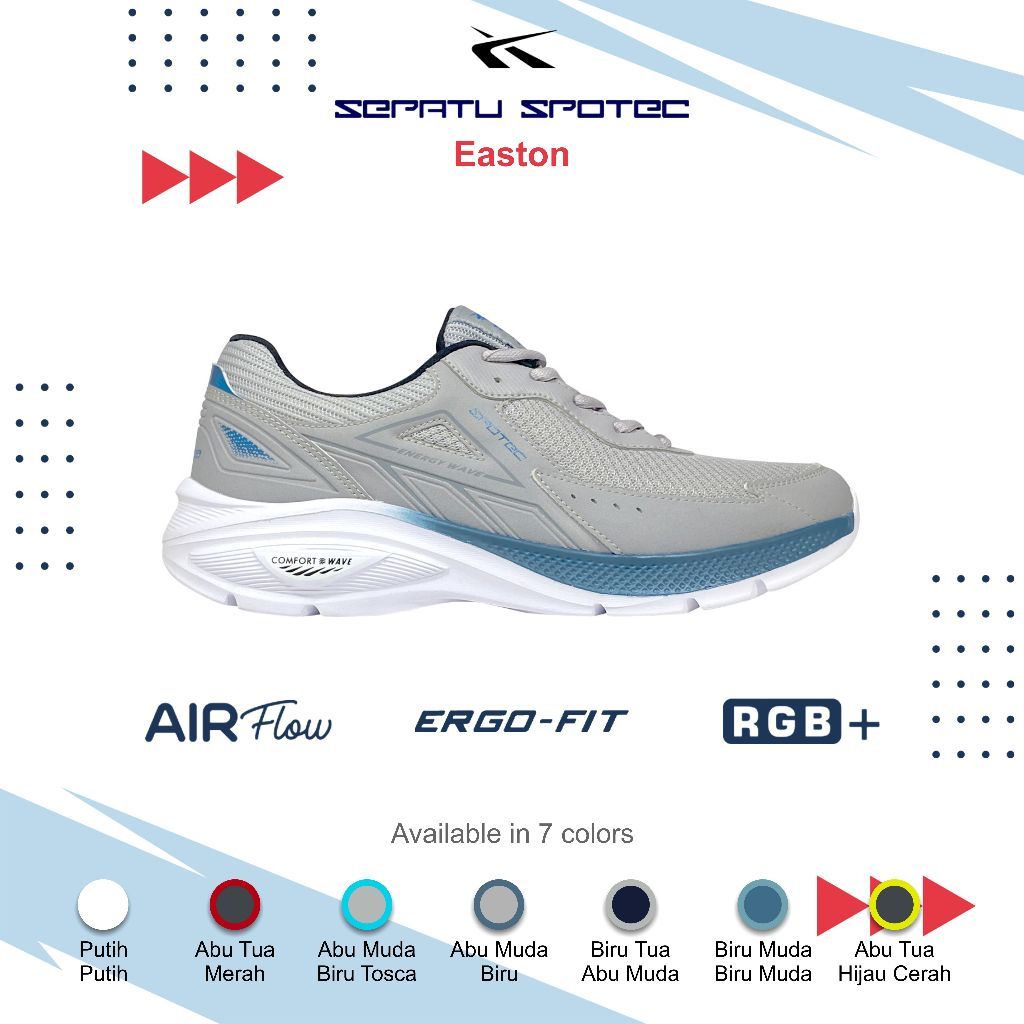 Sepatu Running / Pria / Wanita / Spotec / Easton