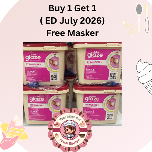 

Glaze Stroberry ED July 2026 Buy 1 Get 1 ( Free Masker ) 1 kg