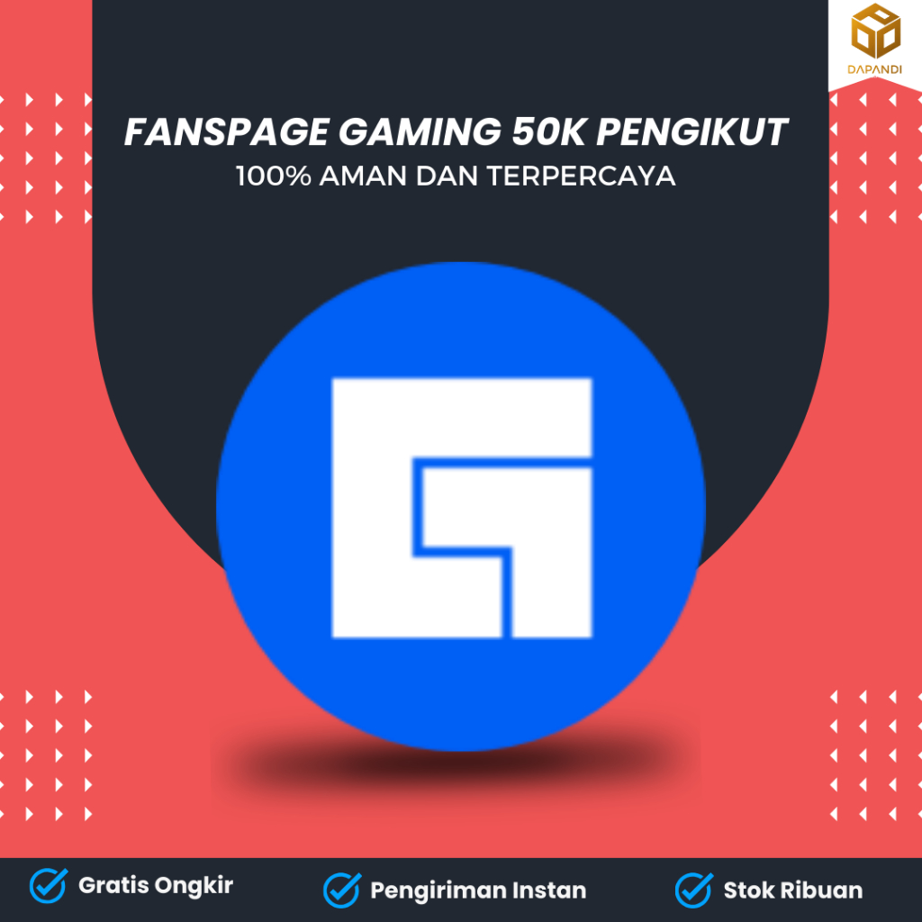 Jual Halaman Atau Fanspage Gaming RIbuan Followers Real Human Indonesia | Dapandiads