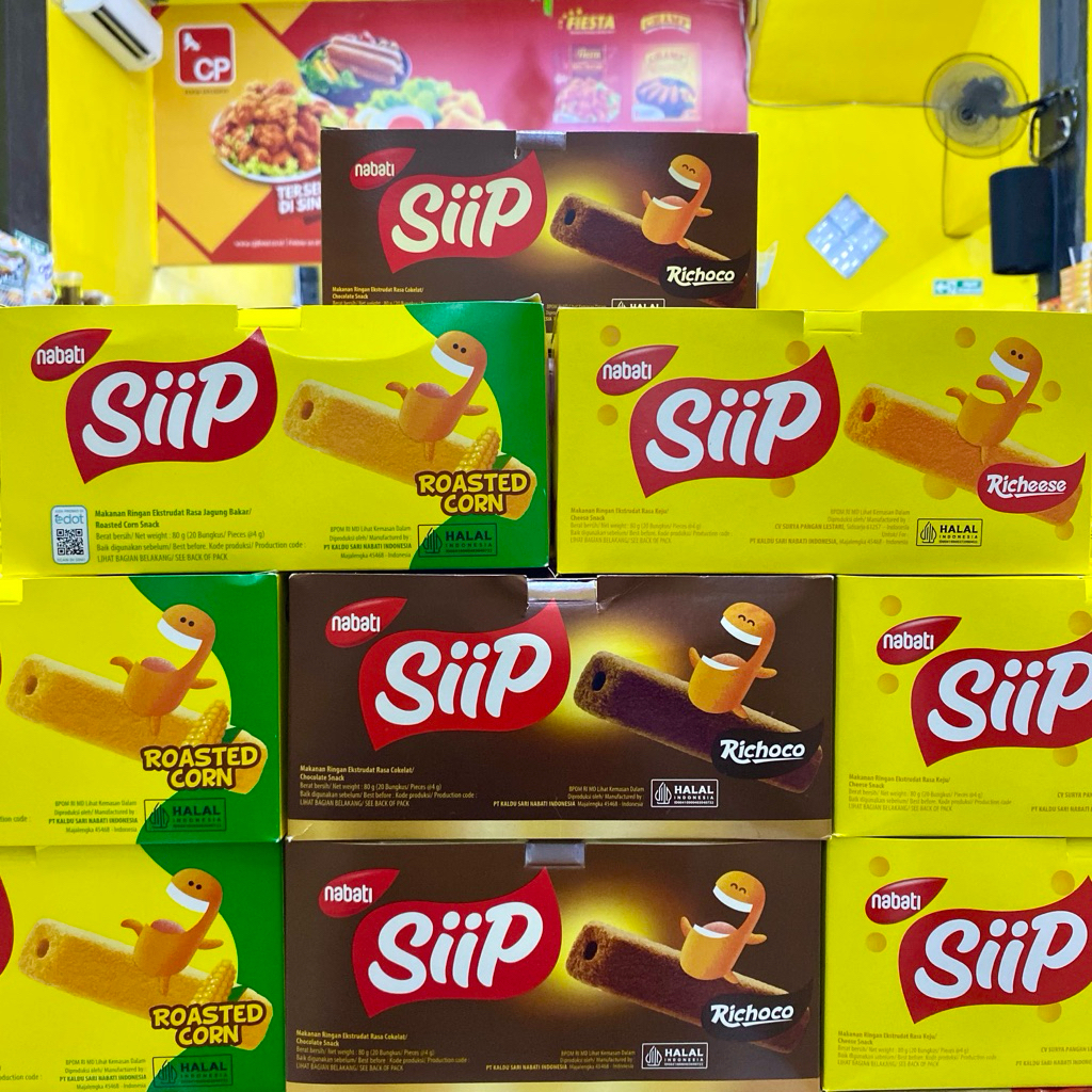

Siip Nabati 80gr [20 Bungkus]