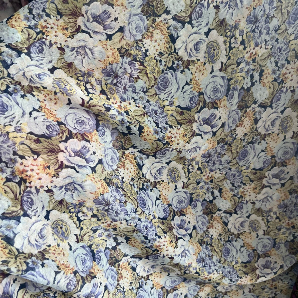 kain sifon motif bunga halus lembut