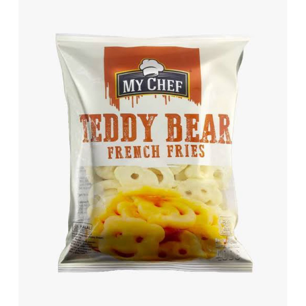 

MY CHEF Teddy Bear Fries 400 Gram (Kentang Goreng Bentuk Teddy Bear)