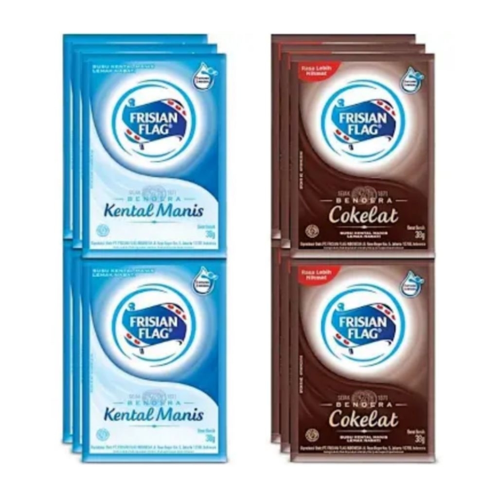 

Susu Kental Manis Frisian Flag Sachet 1 Pack isi 6 INSTAN