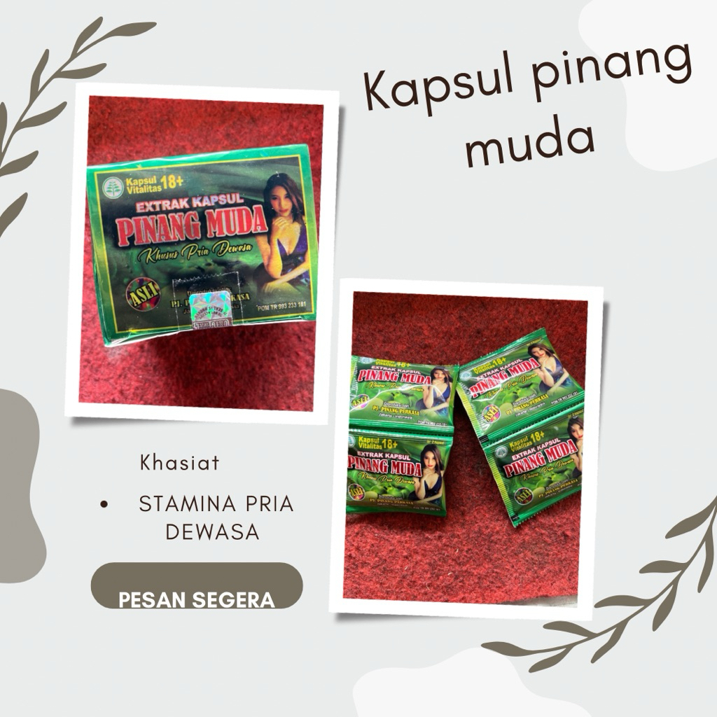 kapsul pinang muda untuk pria dewasa