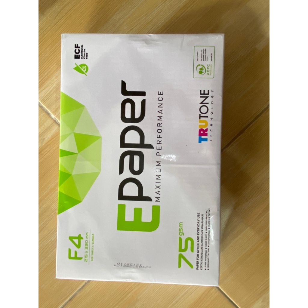 

Kertas E-Paper F4 75 gsm 500 lembar ECF