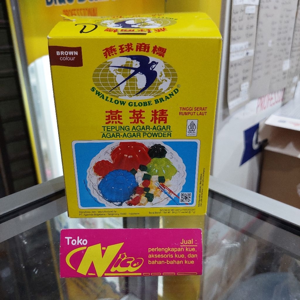 

Agar-agar Swallow Globe Brand 7 gr COKLAT