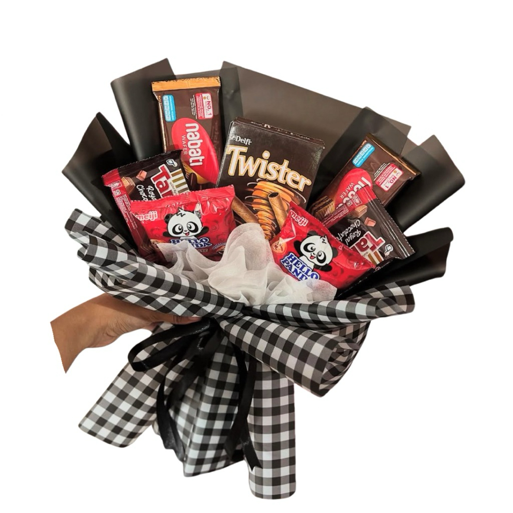 Buket Snack / Buket wisuda / buket bunga wisuda / buket boneka wisuda / buket wisuda murah / bouquet