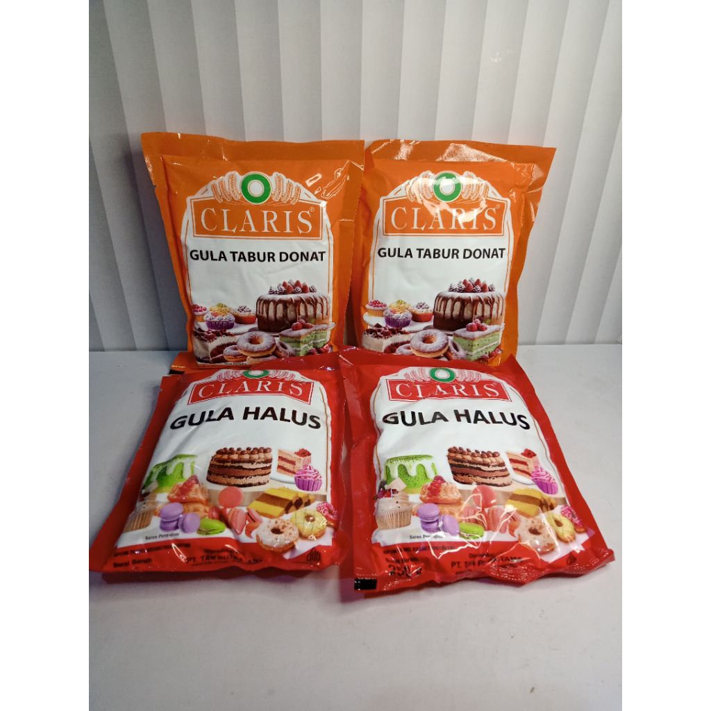 

CLARIS gula halus dan gula tabur donat(dingin)250gr