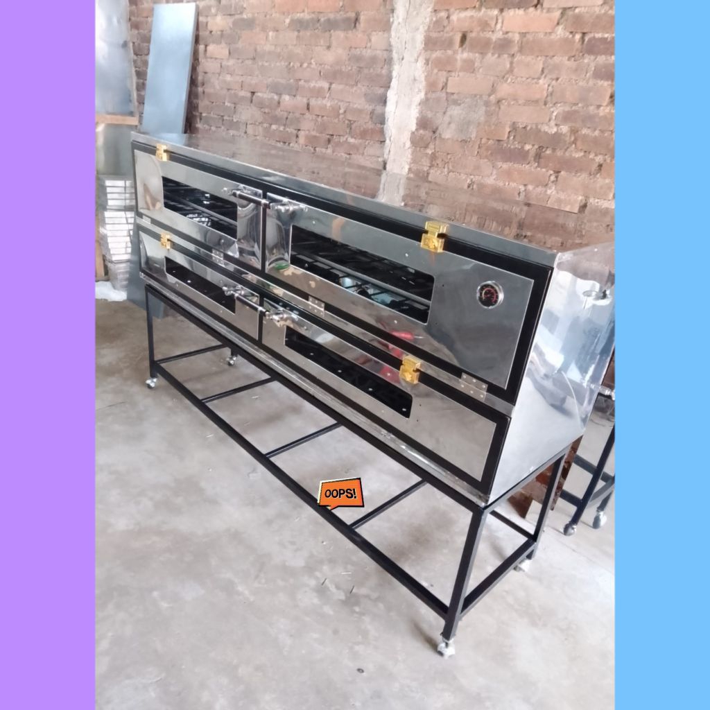 Oven Gas Stainless Steel Manual 200x55x70cm