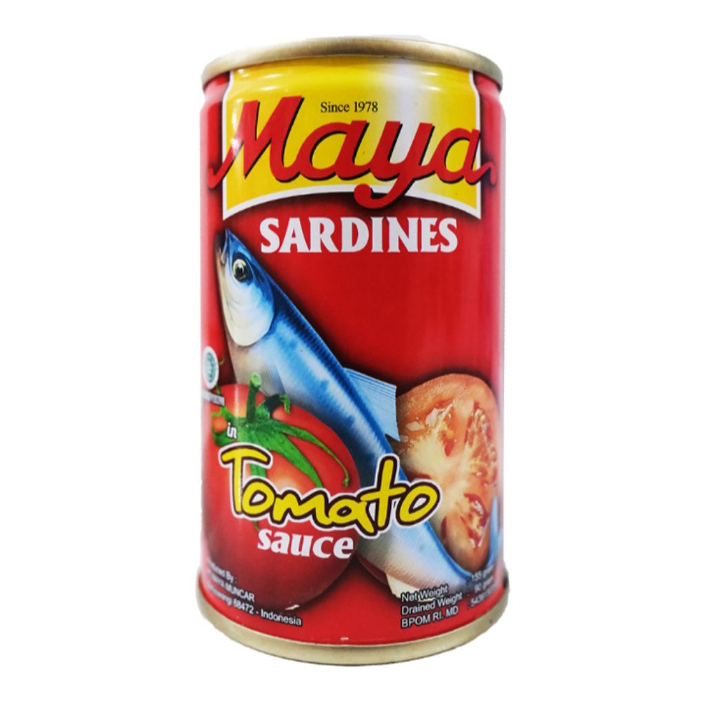 

Maya Sarden Saus Tomat 155gr