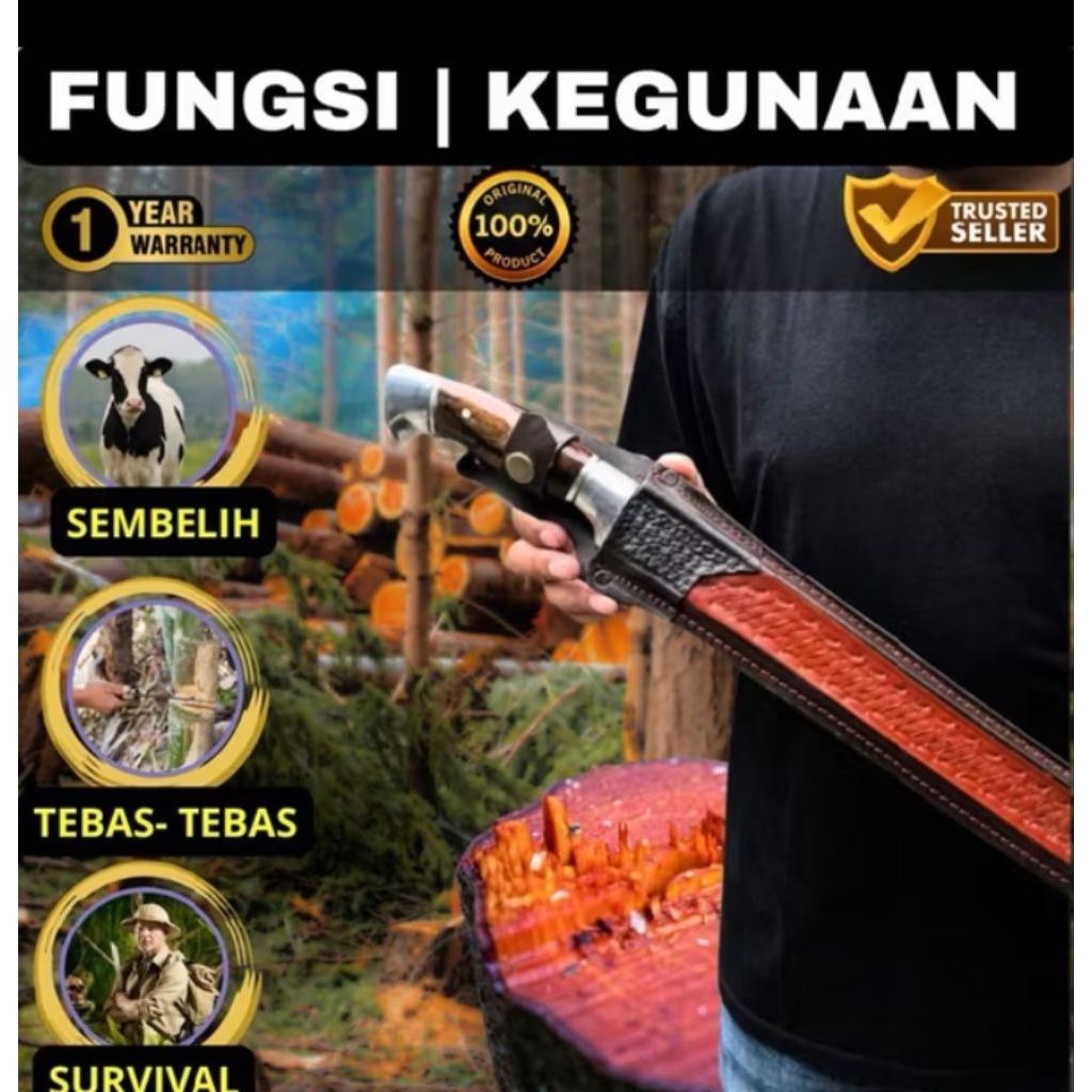 Golok Baja Per Sup9 | Perkakas Kebun Multifungsi