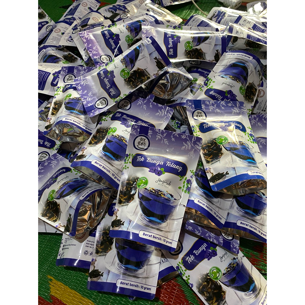 

terlaris! teh bunga telang paket 6 bungkus 60gram