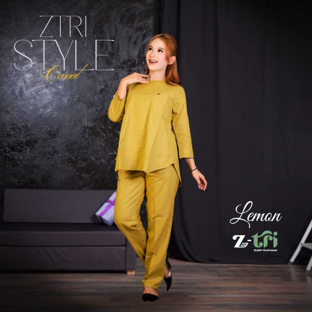 setelan wanita terbaru 2025 kekinian set viral katun linen rami premium