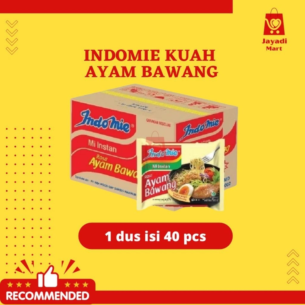 

MIE INSTANT INDOMIE AYAM BAWANG 1 DUS ISI 40PCS WARMINDO