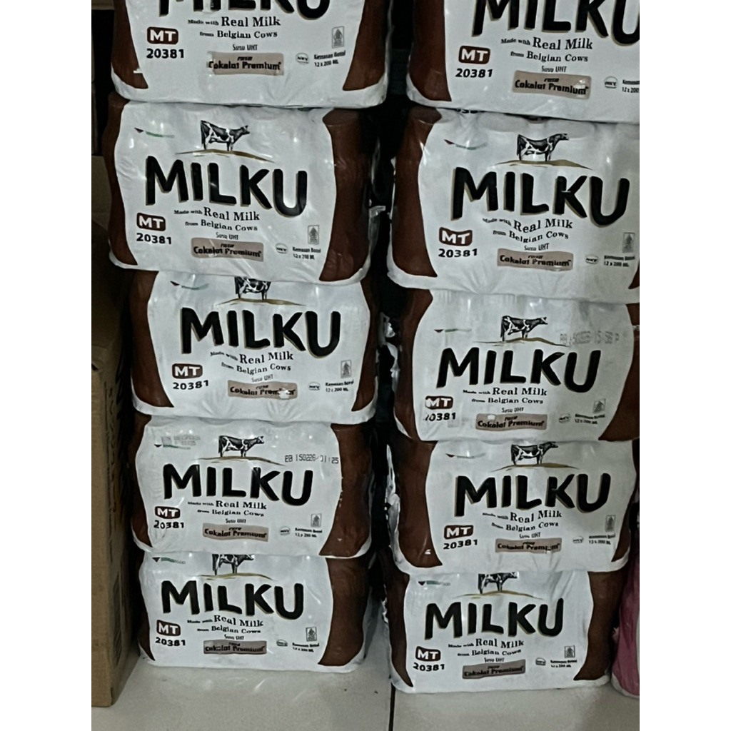 

MILKU uht Botol 200ml 1 karton termurah
