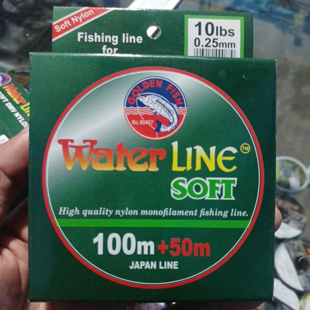 Senar Pancing Water Line 100m Golden Fish High Quality Nylon Monofilament Fishing Line