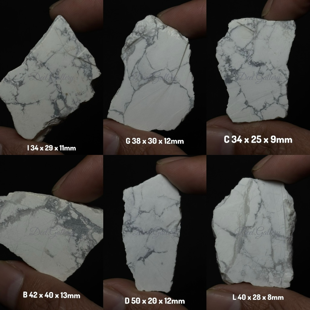 bongkahan batu pirus putih / batu akik pirus putih asli natural