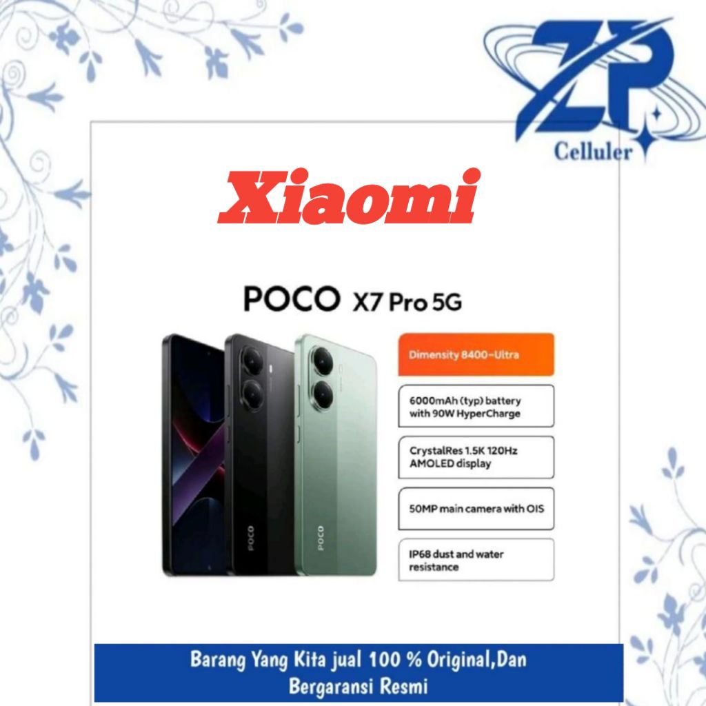 XIOMI Poco X7 PRO 5G RAM 12/ROM 512GB GARANSI XIOMI