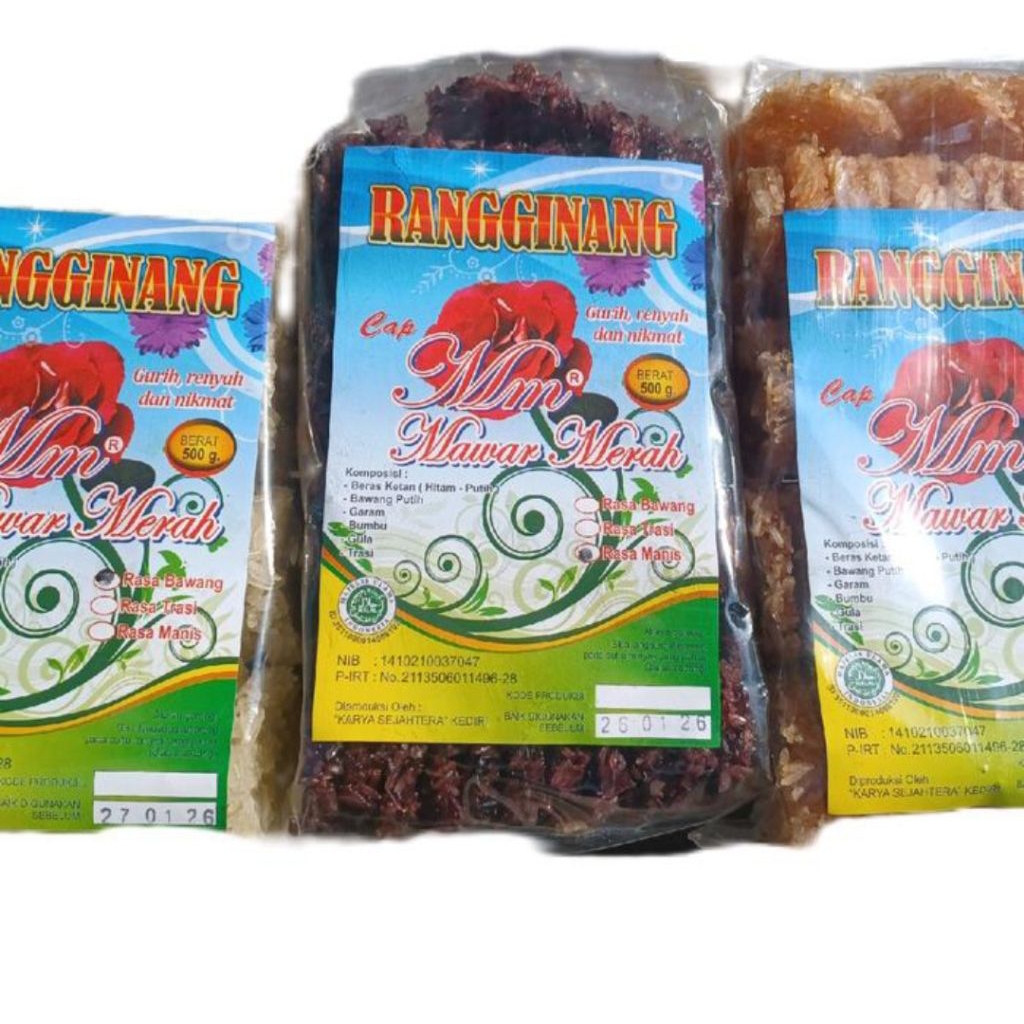 

Rengginang Mentah Cap MAWAR 500gr