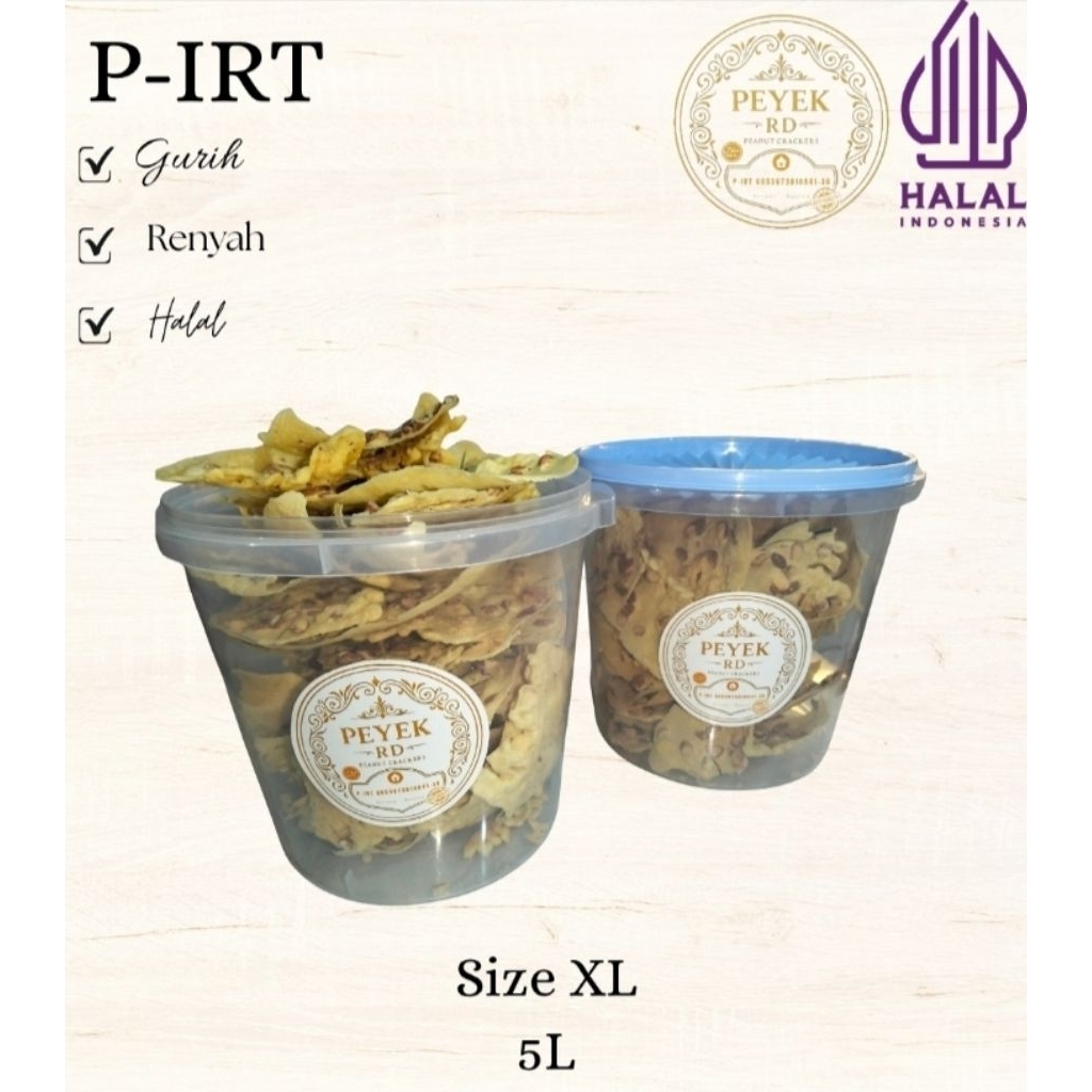 

Peyek RD Kemasan Toples 5L (Crispy & Gurih)