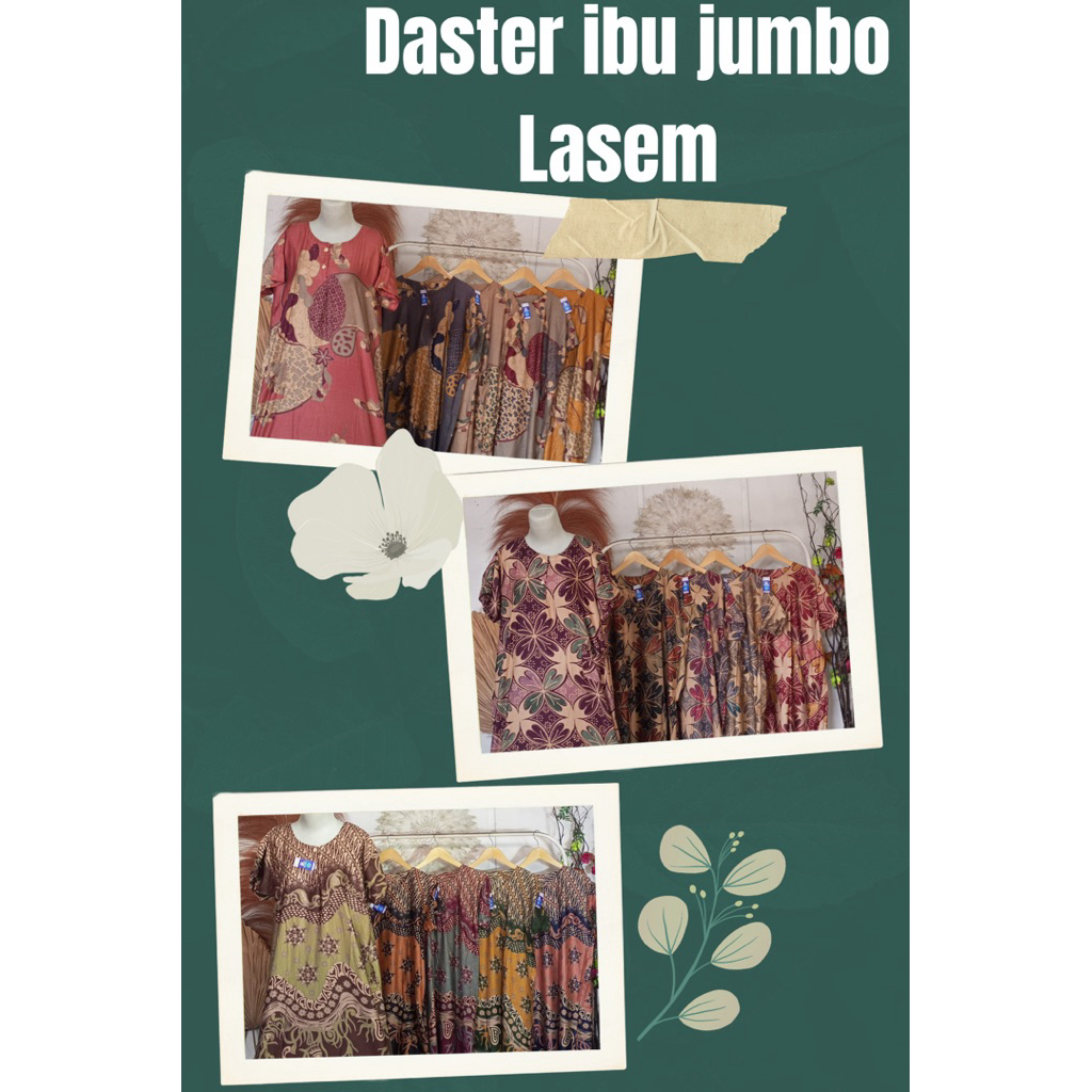 daster ibu jumbo Lasem premium, daster rayon premium, daster batik adem, daster Busui frendly, daste